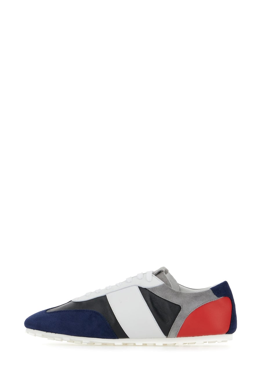 Marni Sneakers multicolor in pelle scamosciata e pelle, view 3