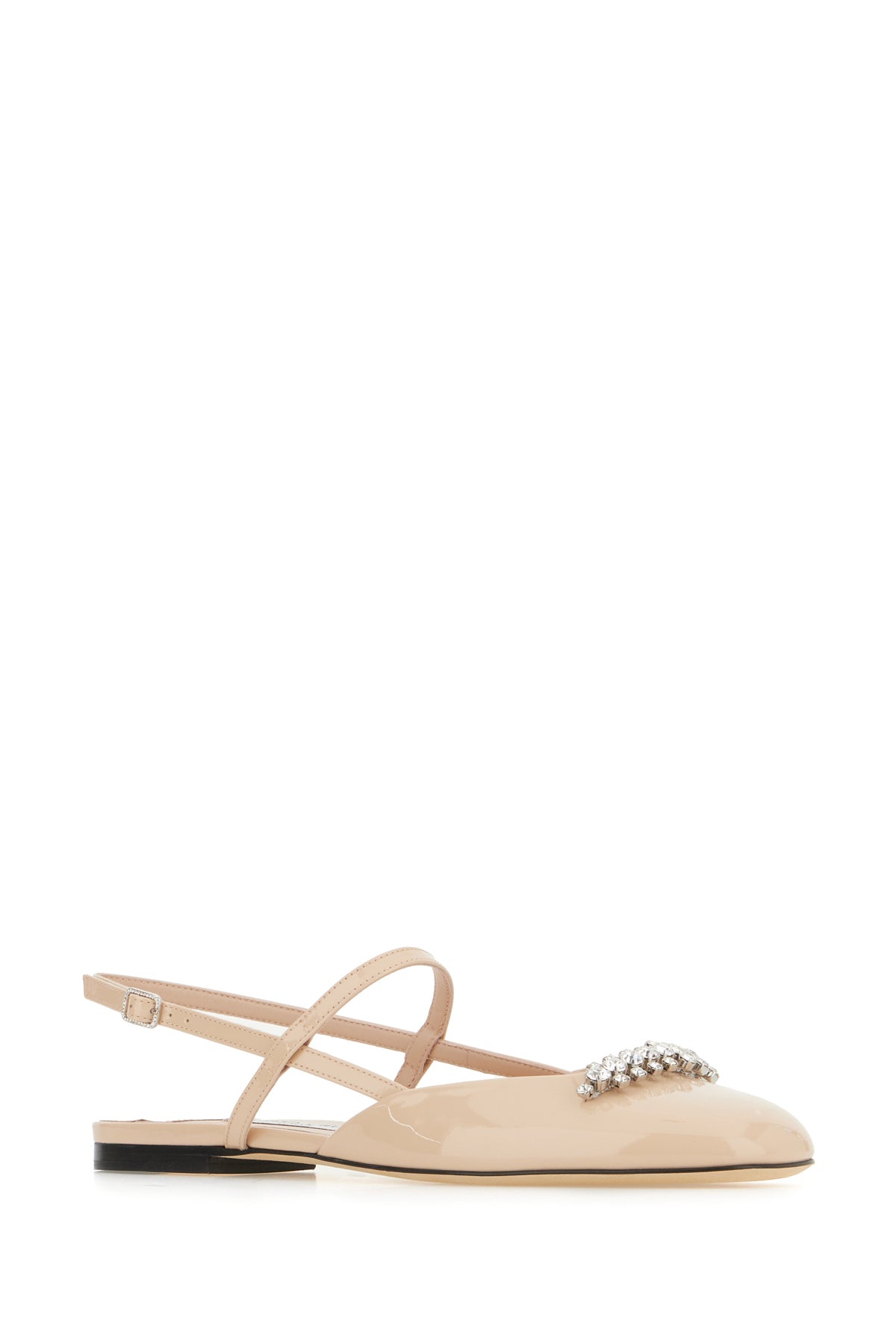 Jimmy Choo Ballerine Belinda in pelle rosa pastello, view 2