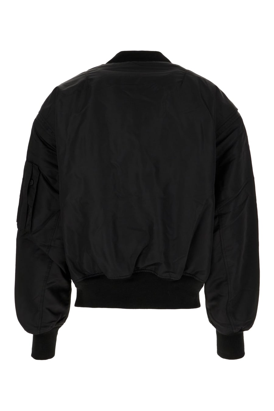 Entire Studios Bomber imbottito in nylon nero, view 2