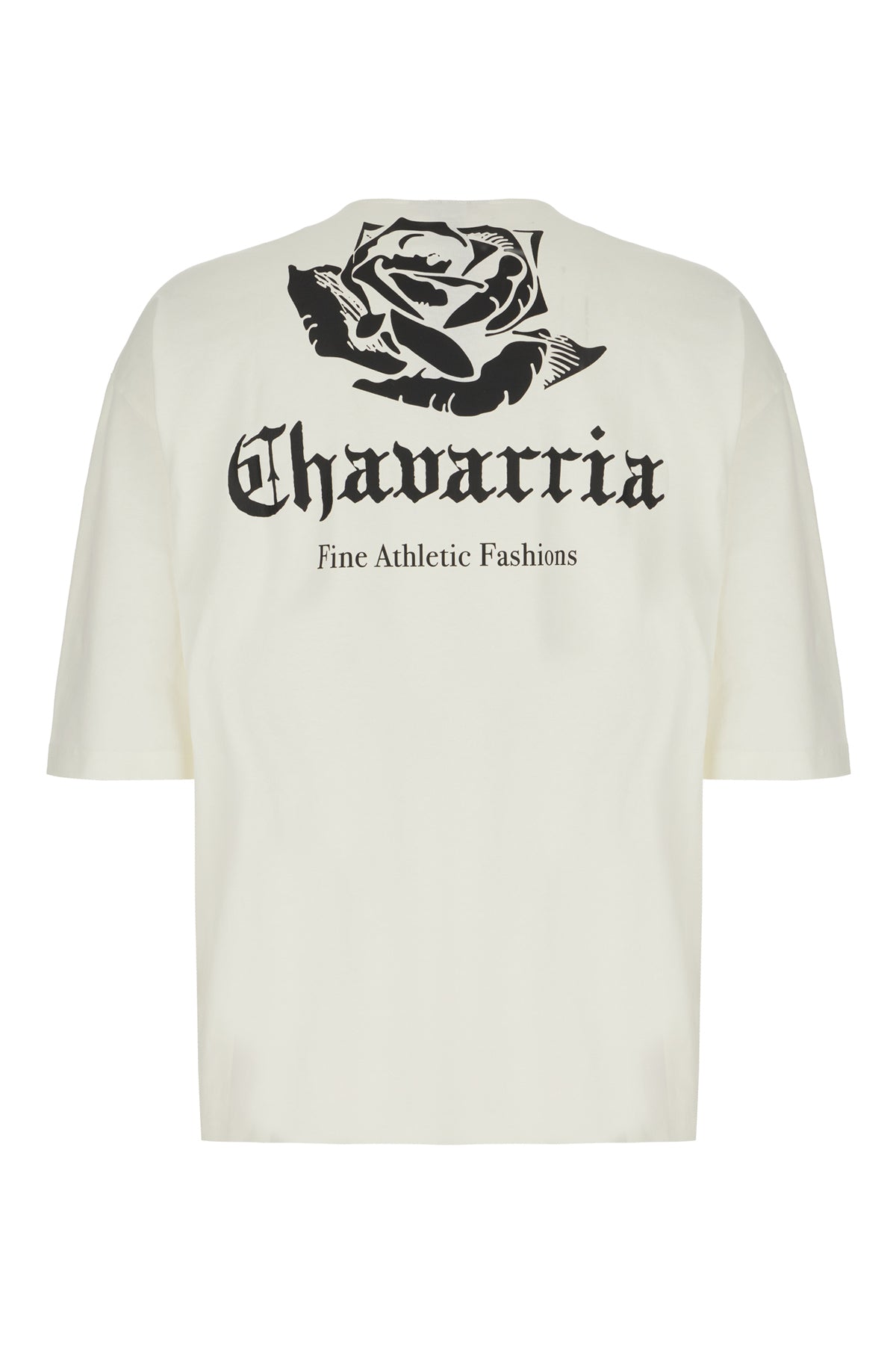 ADIDAS x WILLY CHAVARRIA T-shirt oversize in cotone avorio, view 2