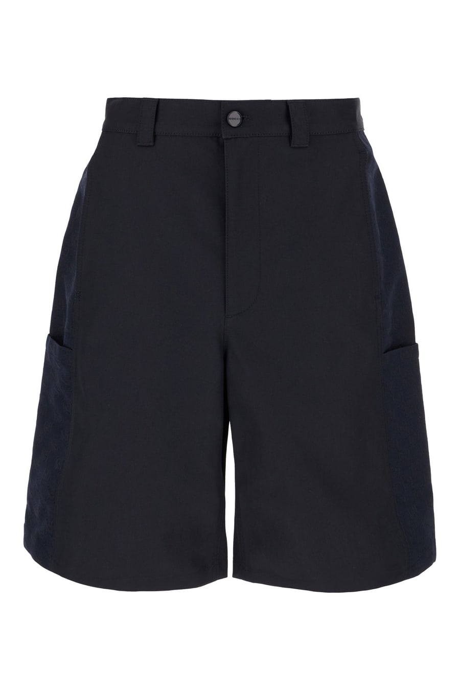 Gucci Bermuda in cotone blu notte