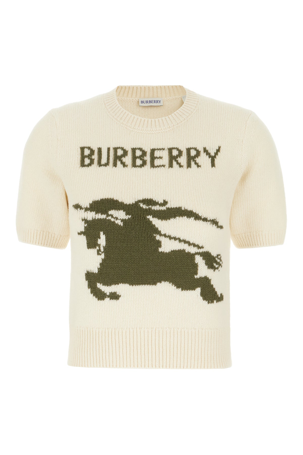 Burberry Maglione in misto lana avorio