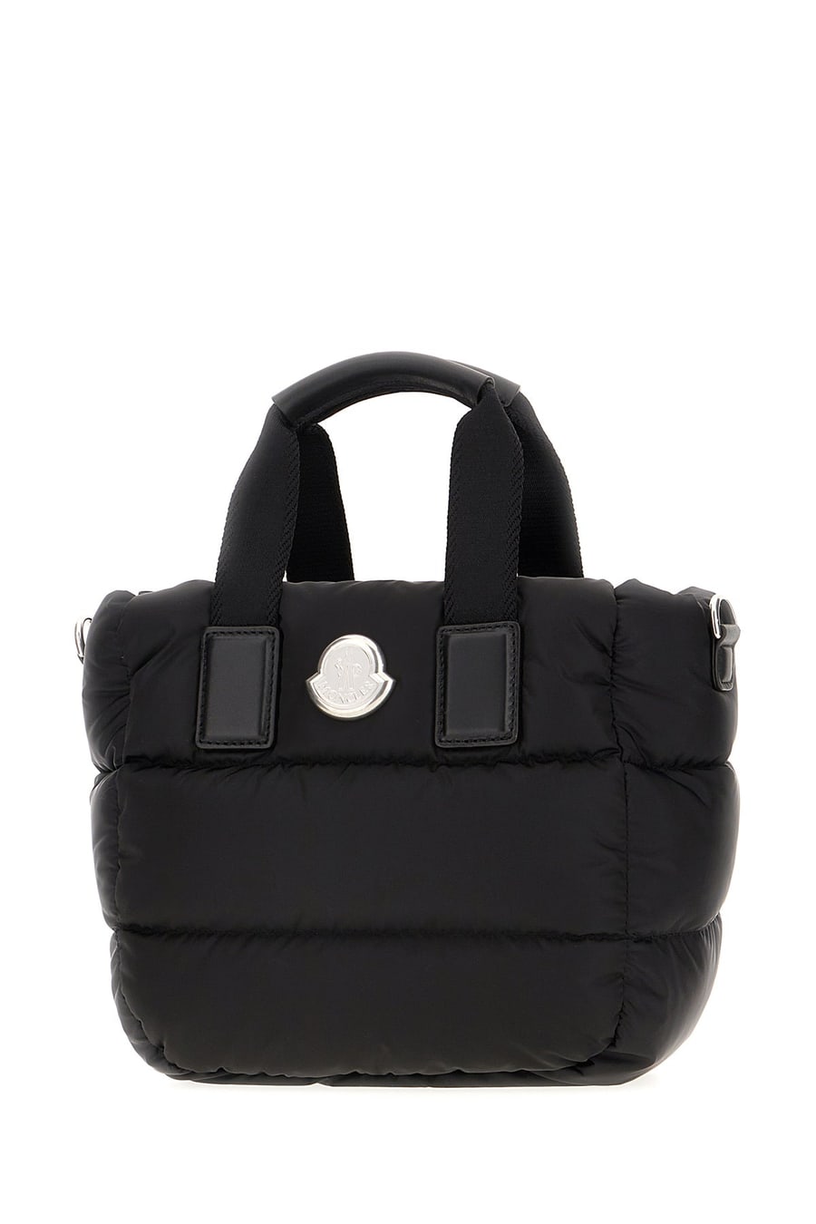 Moncler Borsa a mano Caradoc mini in nylon nero, view 2