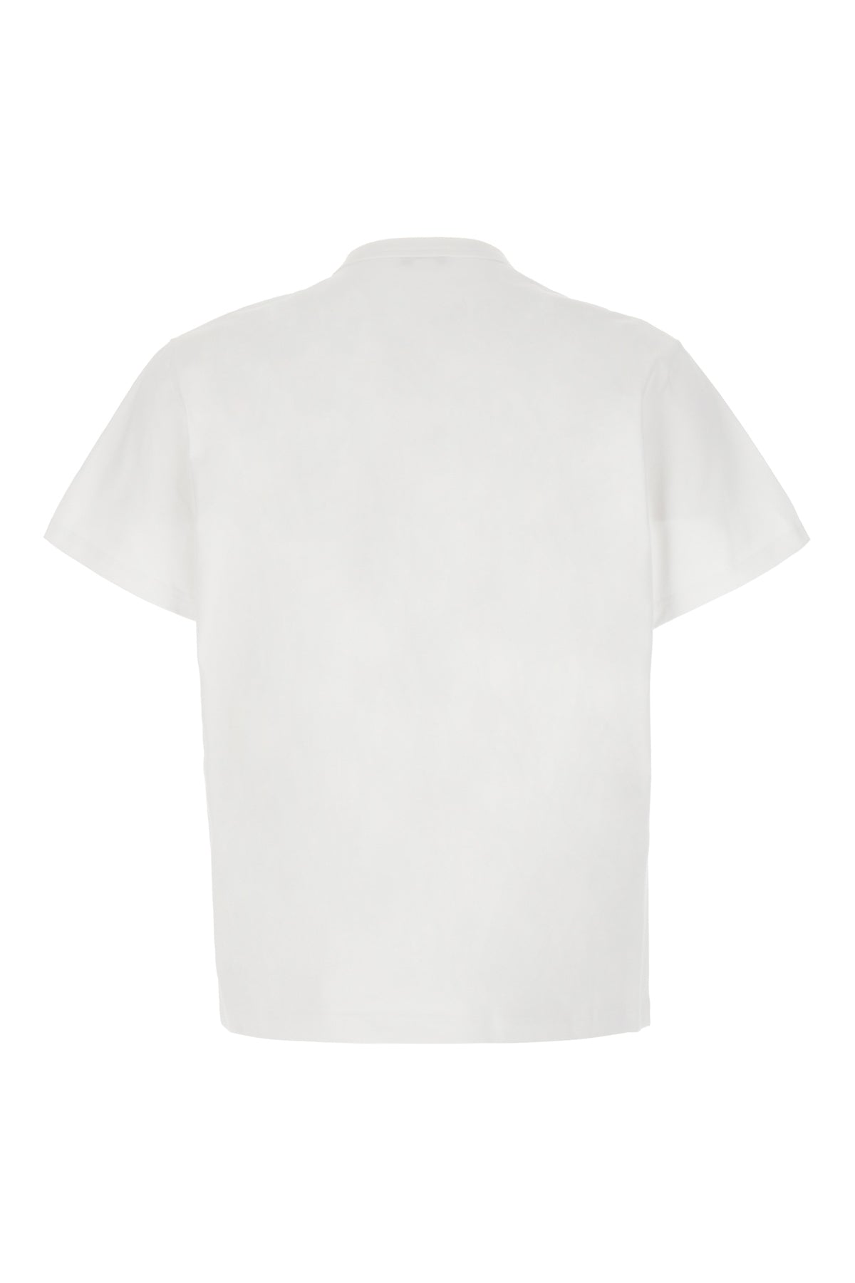 Alexander McQueen T-shirt in cotone bianco, view 2