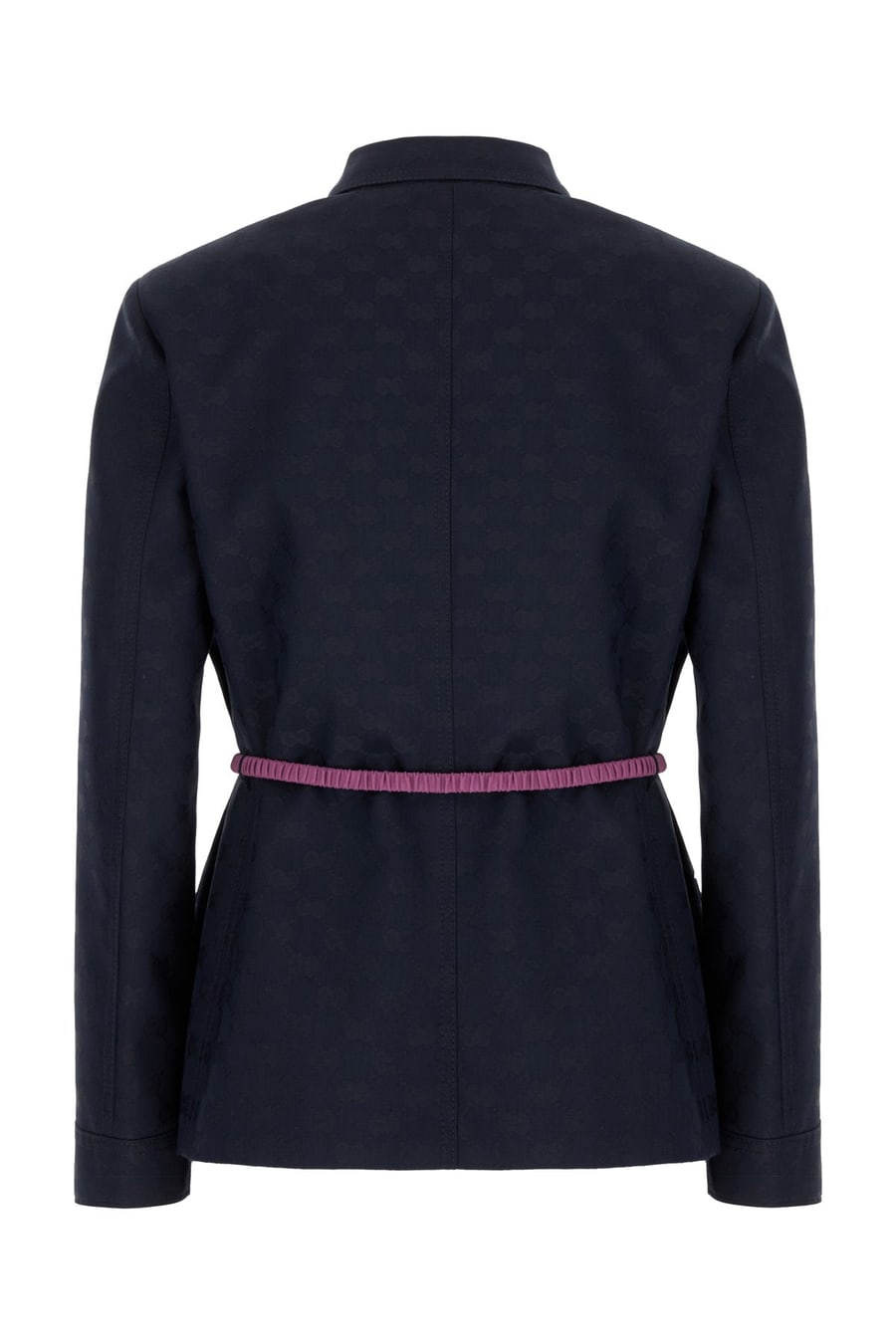 Gucci Giacca in misto poliestere blu notte, view 2