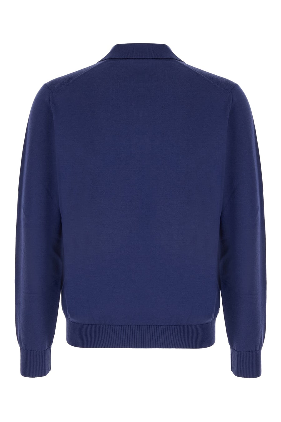 Fendi Polo in lana stretch blu, view 2