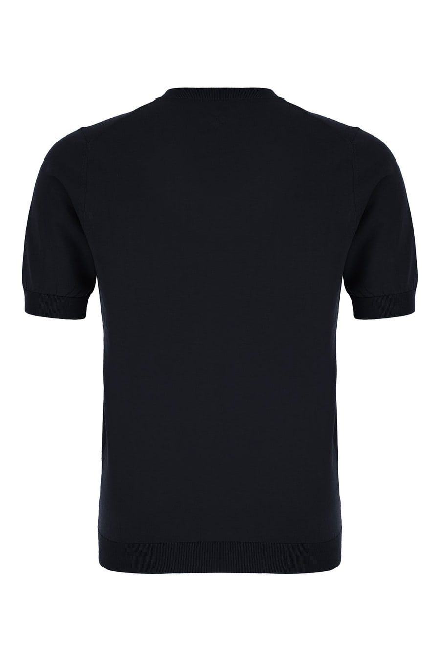 BALLANTYNE T-shirt in cotone blu notte, view 2