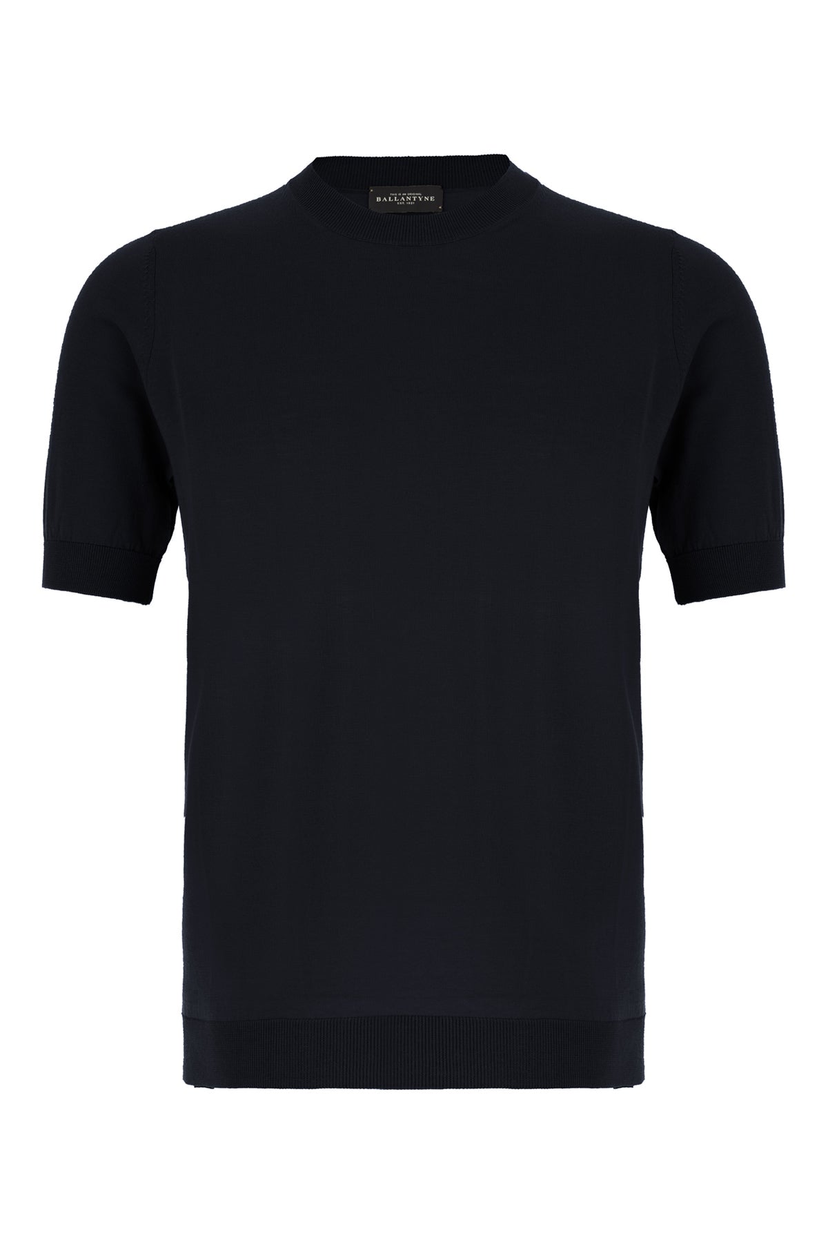 BALLANTYNE T-shirt in cotone blu notte