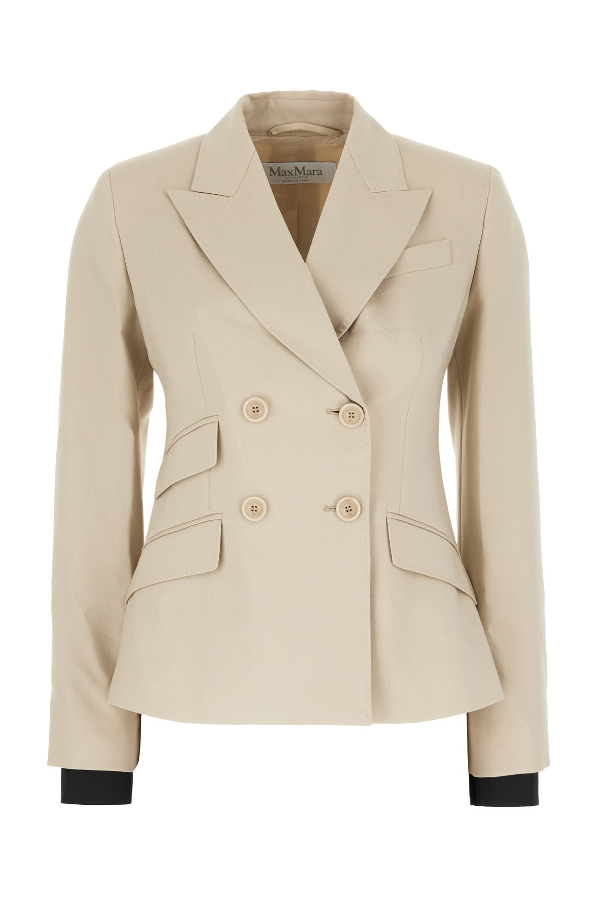Max Mara Giacca in misto lana cappuccino