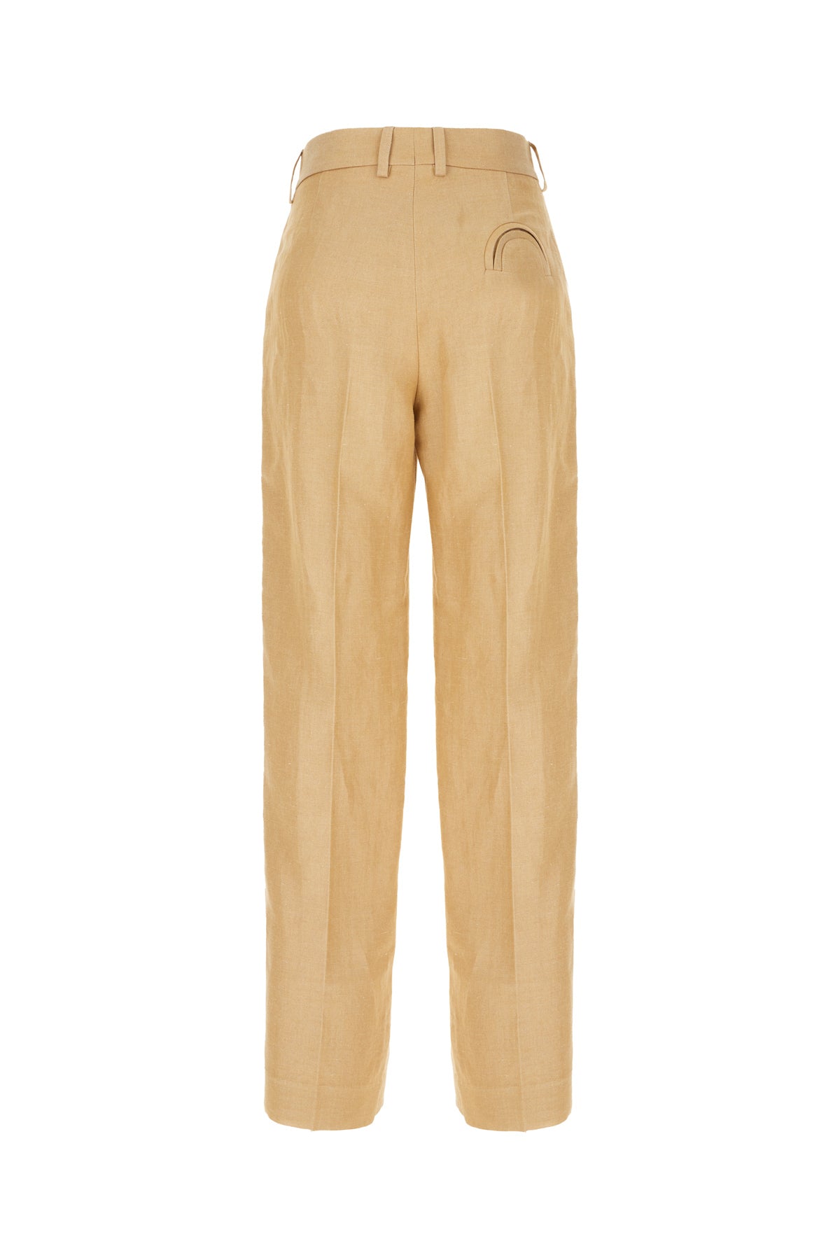 Blazé Milano Pantalone in misto lino cammello, view 2