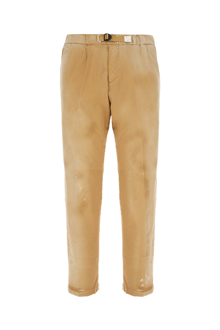 WHITE SAND Pantalone in cotone stretch beige