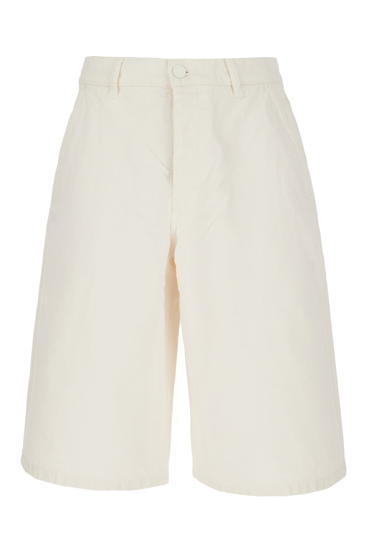 AMI Paris Bermuda in denim avorio