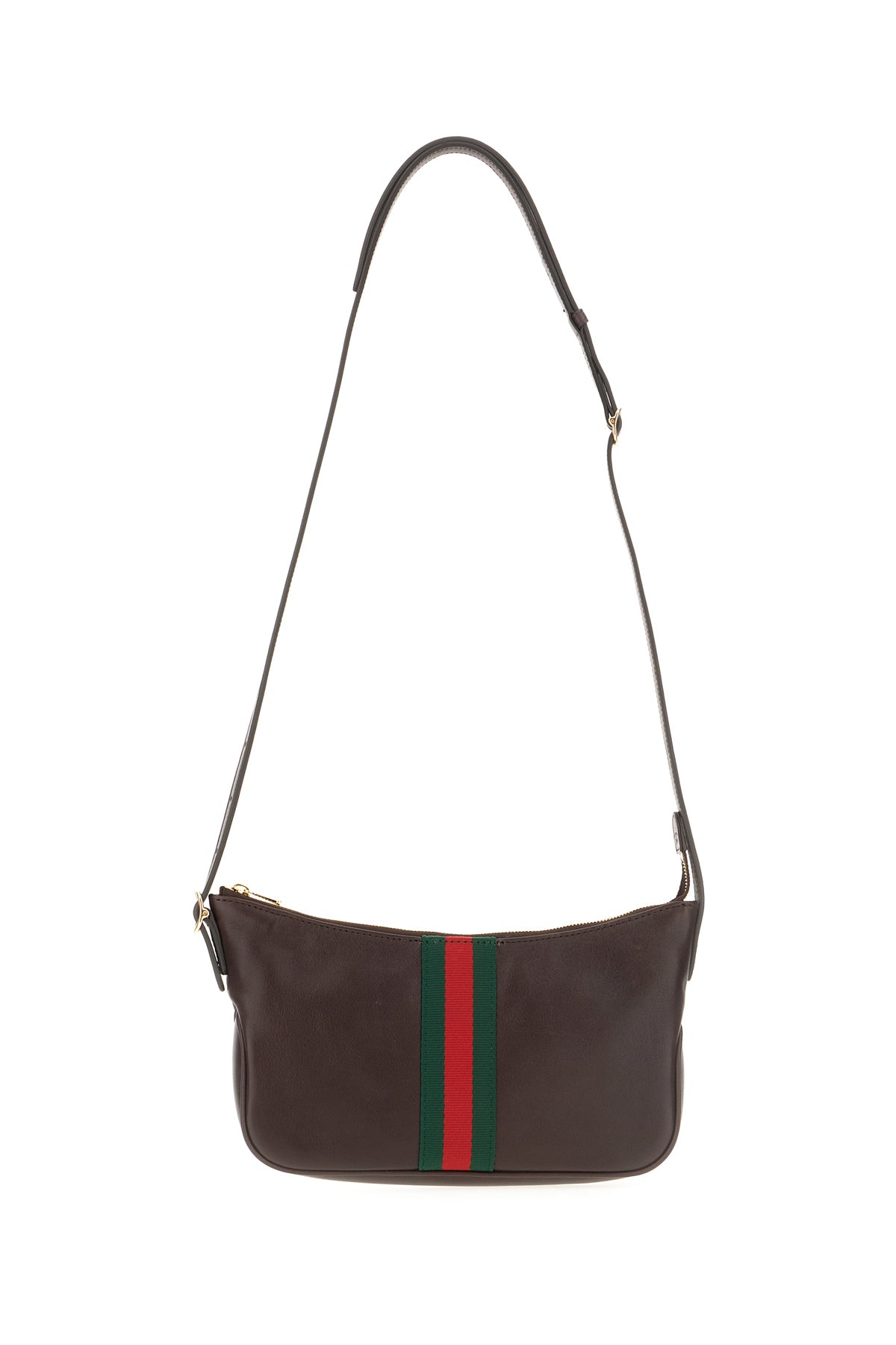 Gucci Borsa a spalla piccola Lunetta in pelle melanzana