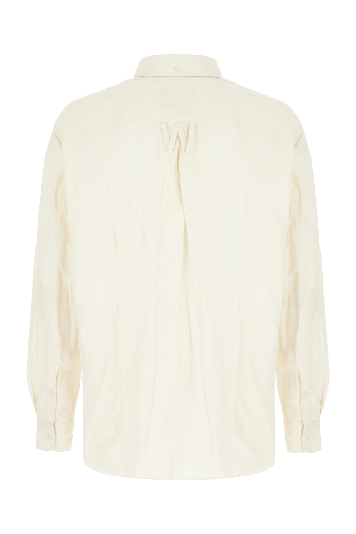 WILLY CHAVARRIA Camicia in misto cotone avorio, view 2