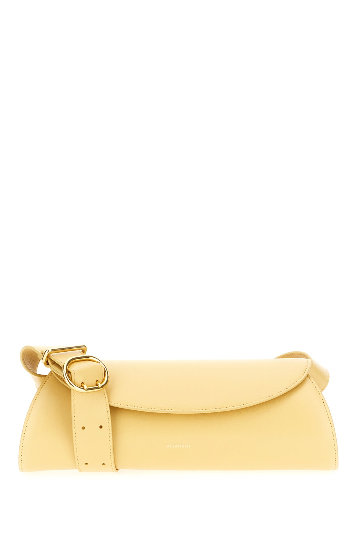 Jil Sander Borsa a spalla Cannolo piccola in pelle gialla