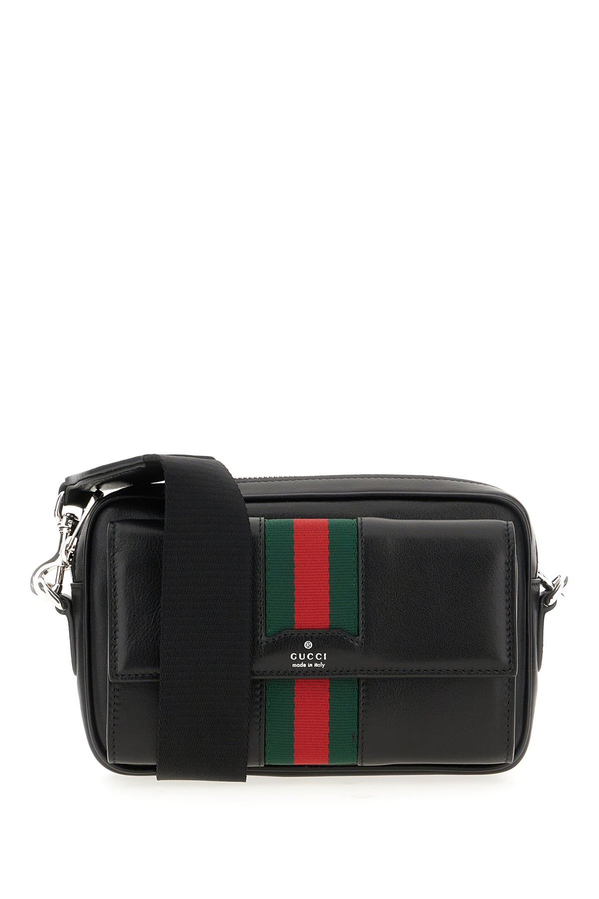 Gucci Borsa a tracolla in pelle nera
