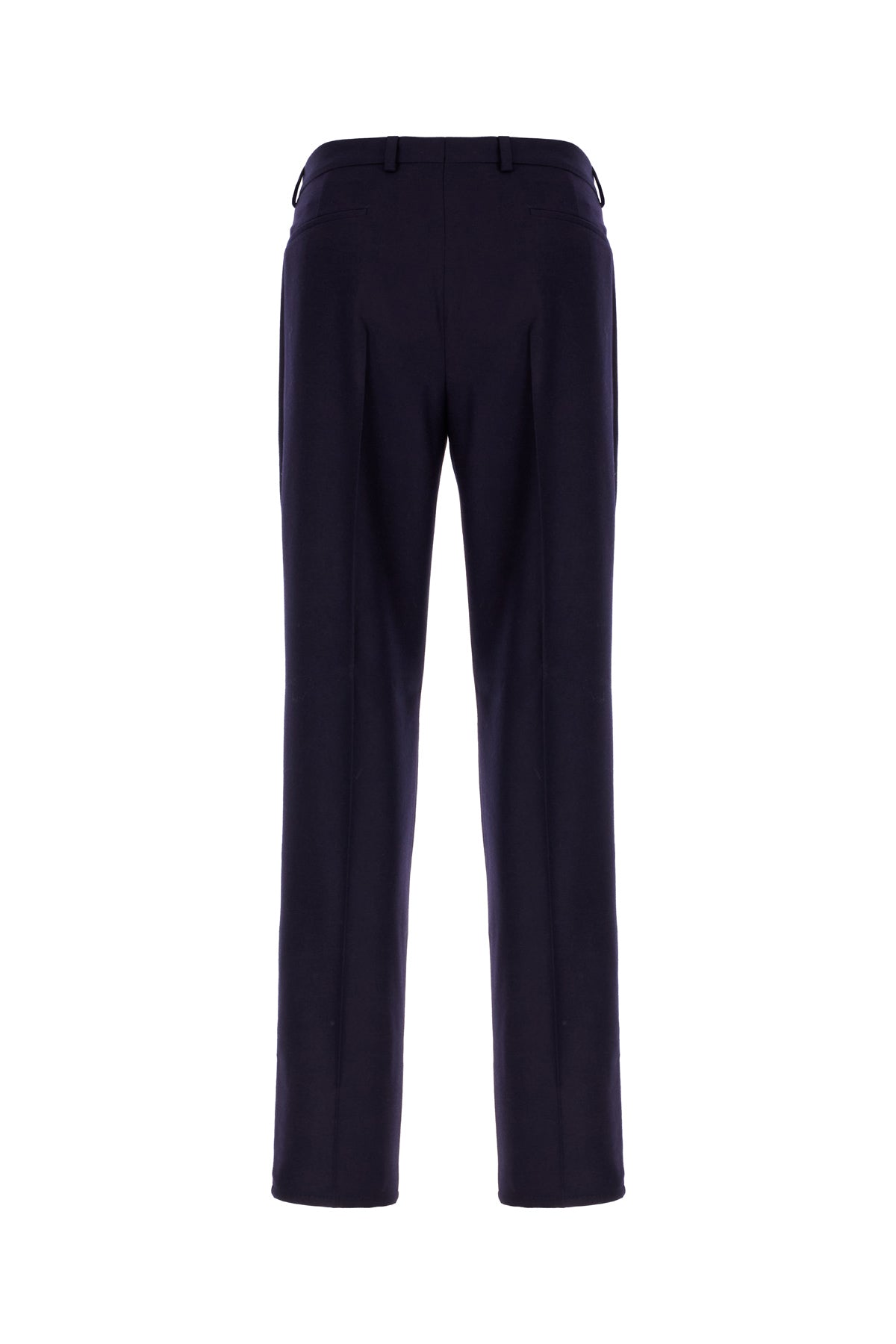 Brunello Cucinelli Pantalone in lana blu navy, view 2