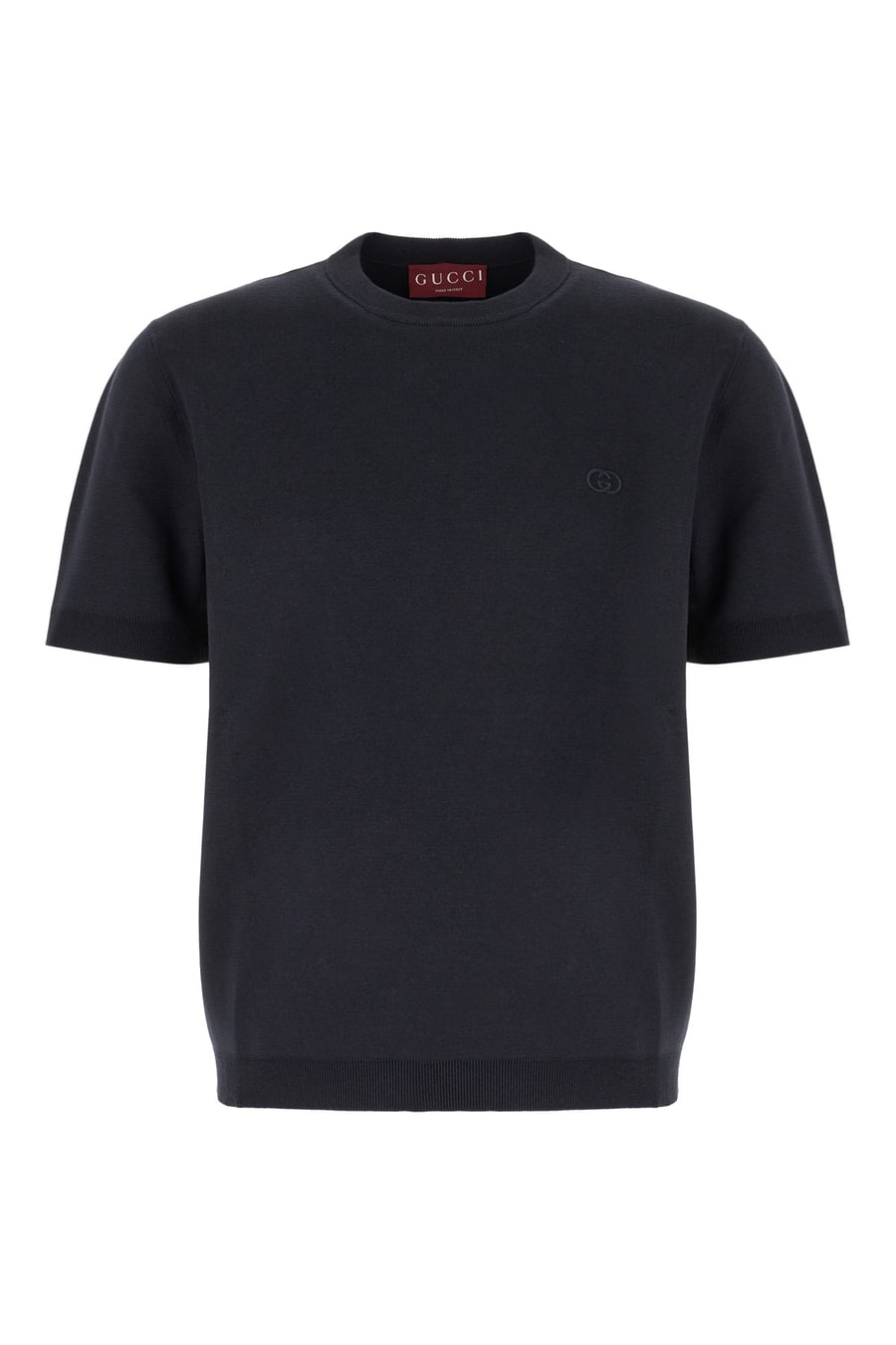 Gucci Maglione in seta e cotone blu notte