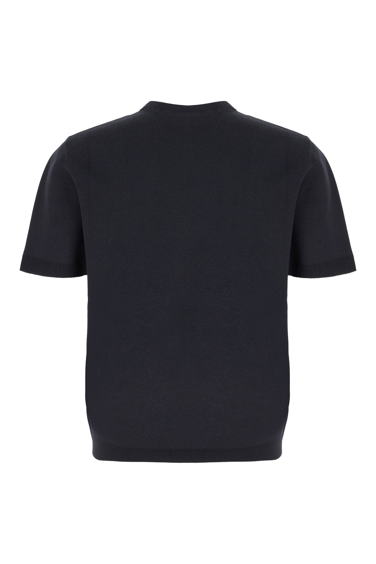 Gucci Maglione in seta e cotone blu notte, view 2
