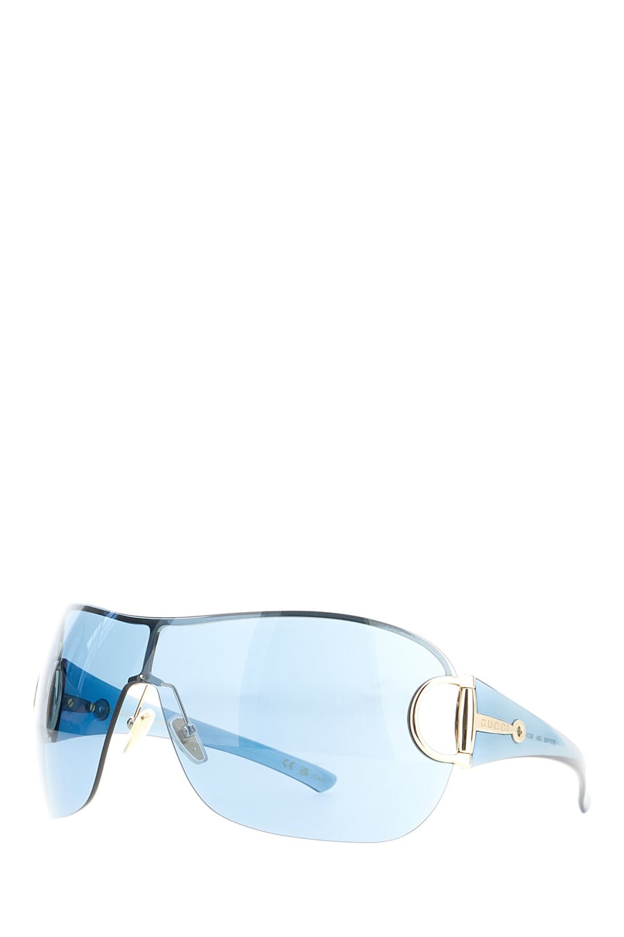 Gucci Occhiali da sole in acetato blu, view 2