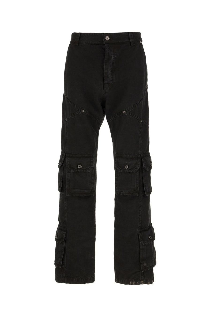 Off-White Pantalone in denim nero