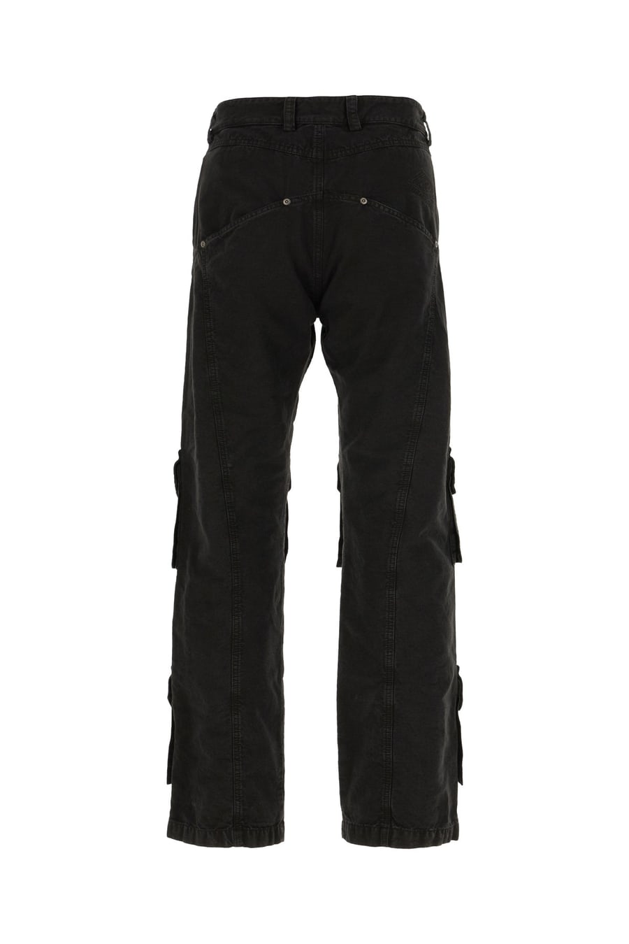 Off-White Pantalone in denim nero, view 2