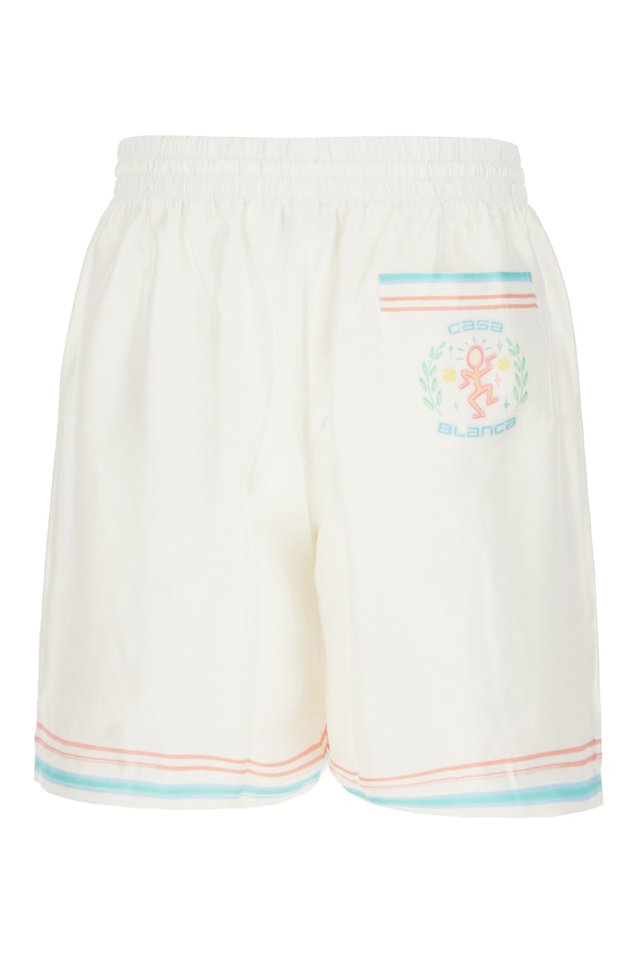 CASABLANCA Bermuda in seta multicolor, view 2