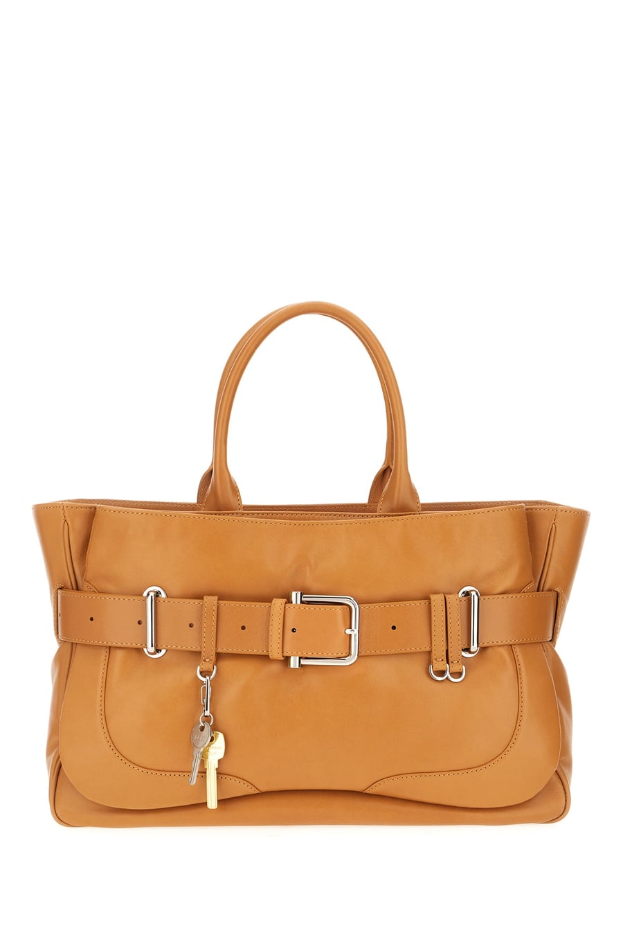 OSOI Borsa a mano in pelle caramello