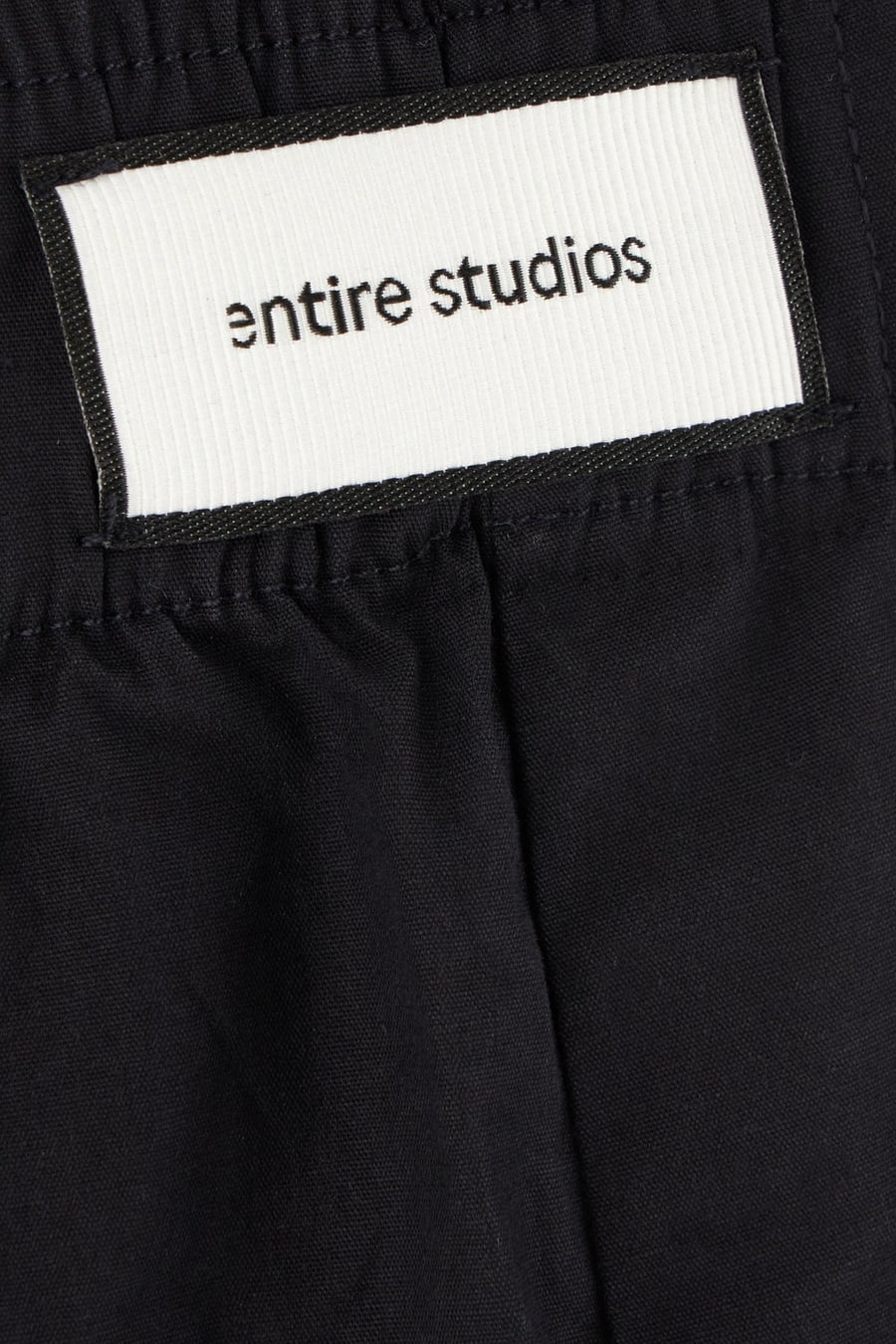 Entire Studios Bermuda in cotone nero, view 3