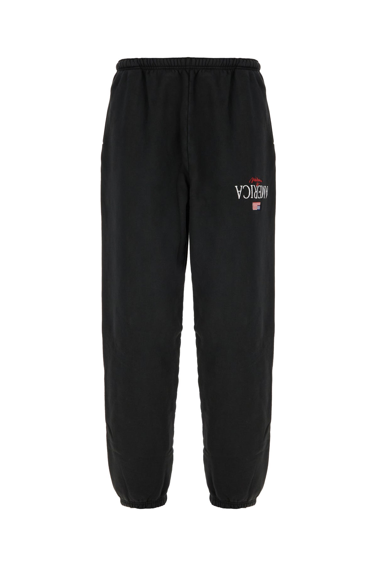 WILLY CHAVARRIA Pantalone jogging in cotone nero