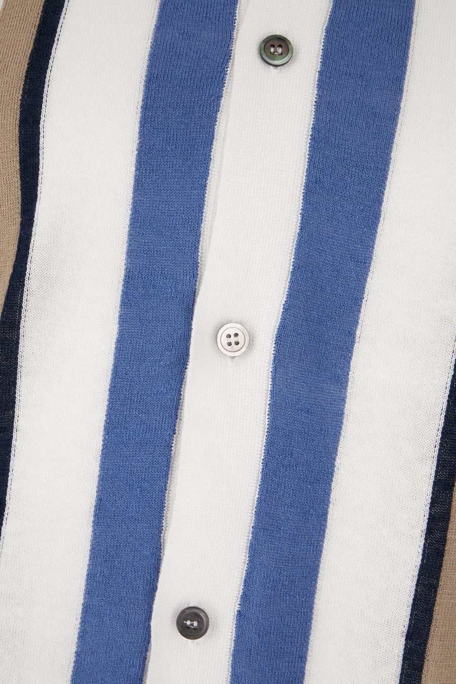 ALPHA STUDIO Camicia in misto lino multicolor, view 3