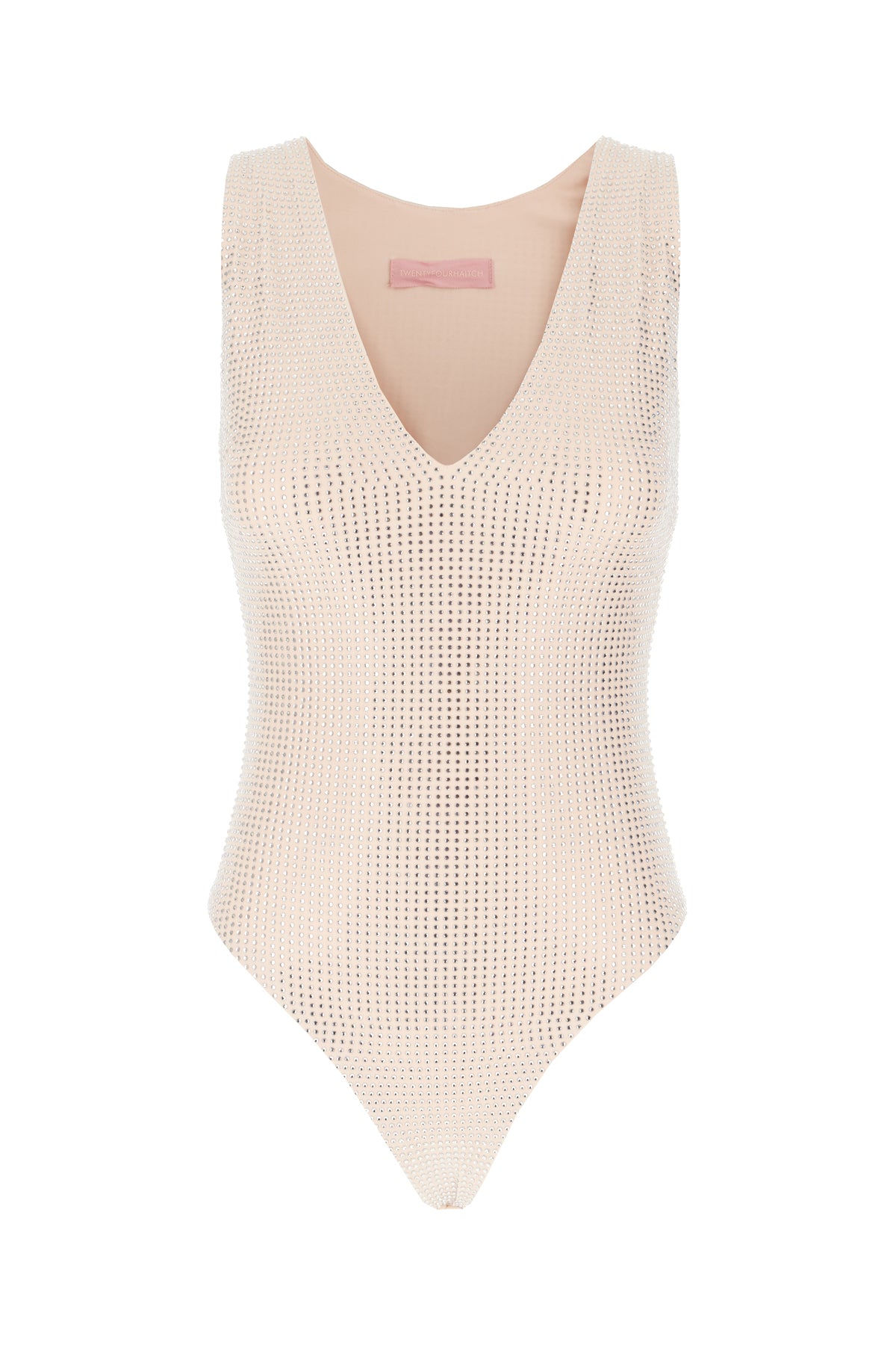 TWENTY FOURHAITCH Body in misto nylon stretch rosa