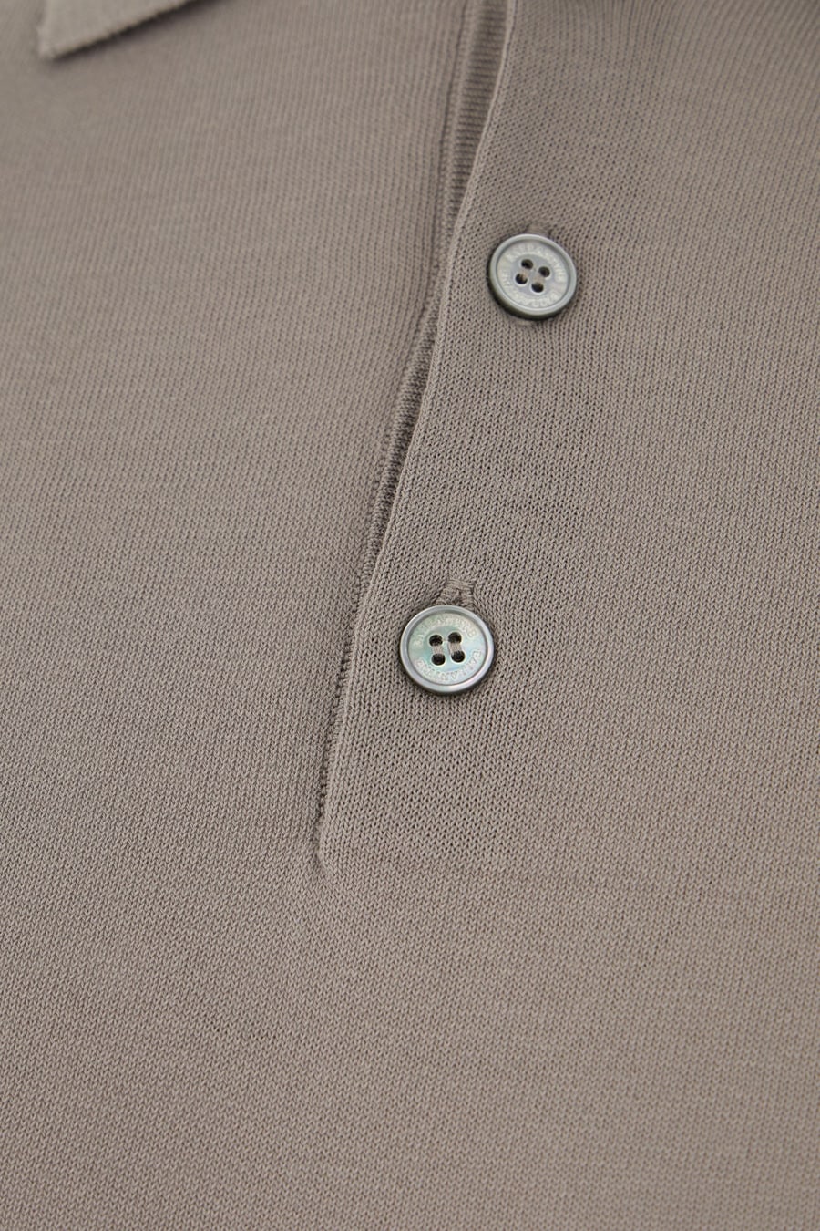 BALLANTYNE Polo in cotone tortora, view 3