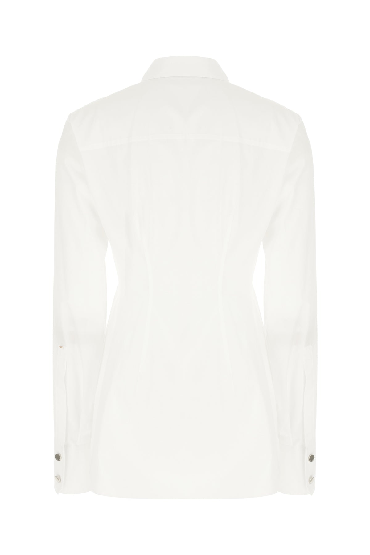 Sportmax Camicia in popeline bianco, view 2