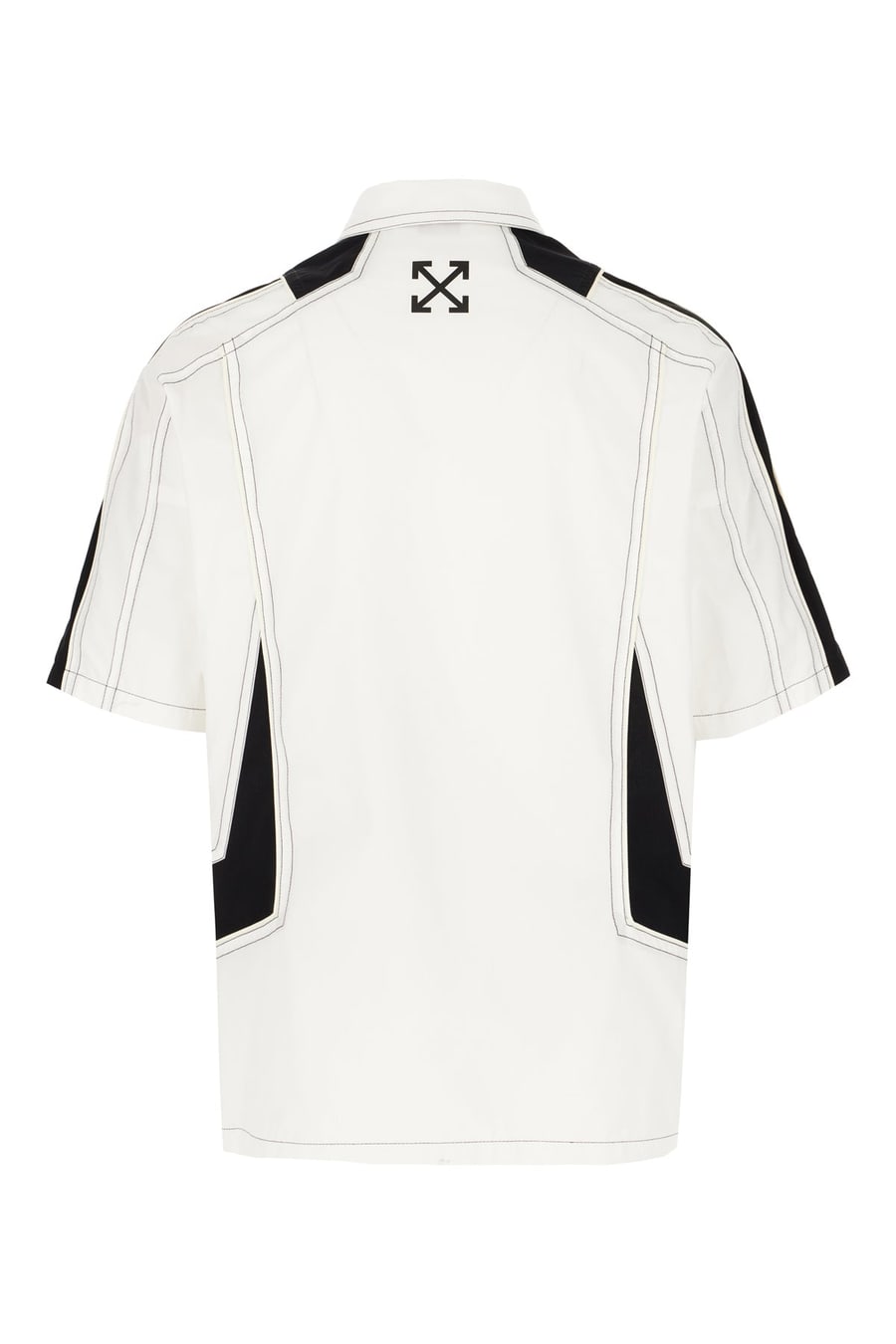 Off-White Camicia in cotone bicolor, view 2