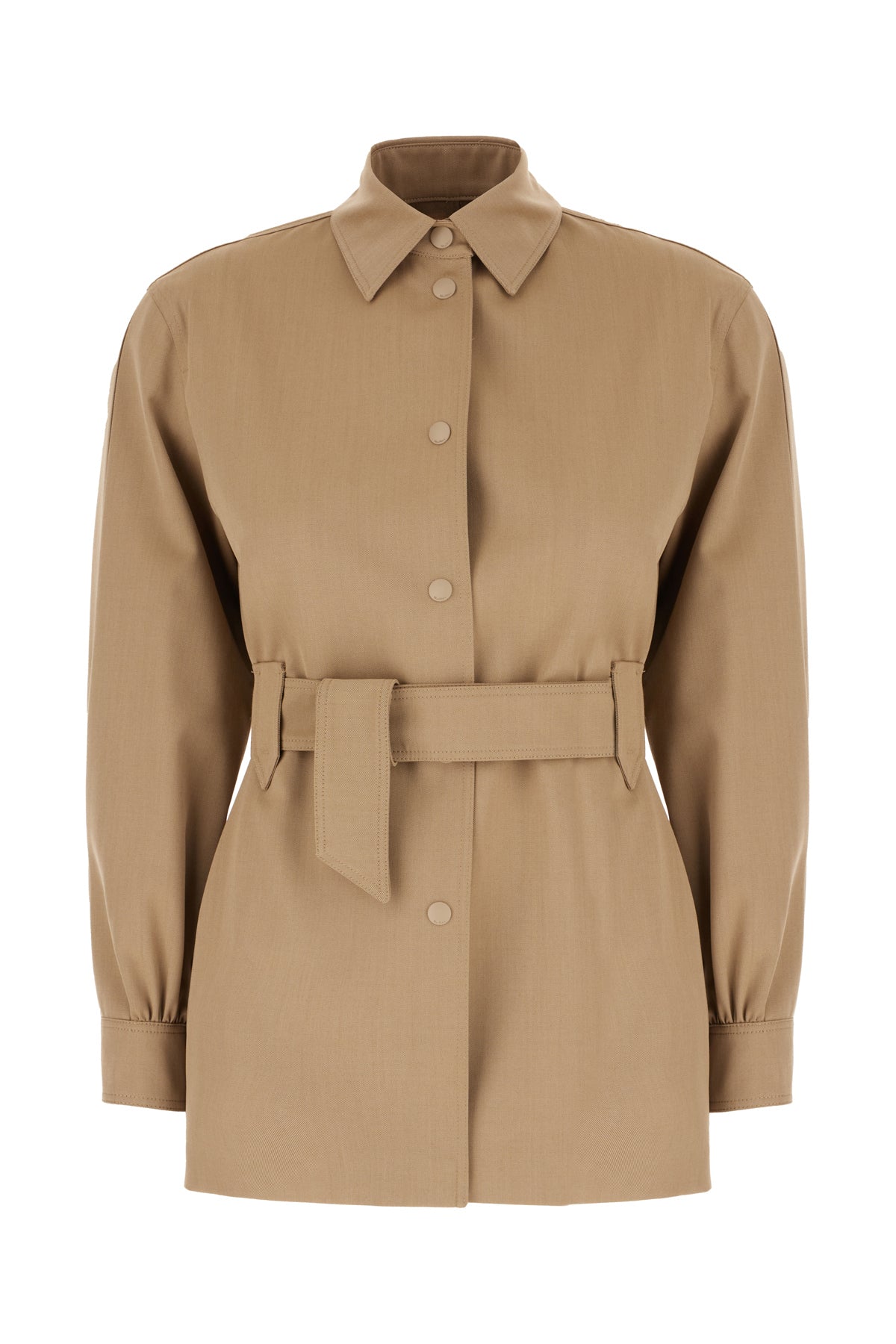 Max Mara Camicia in lana cammello