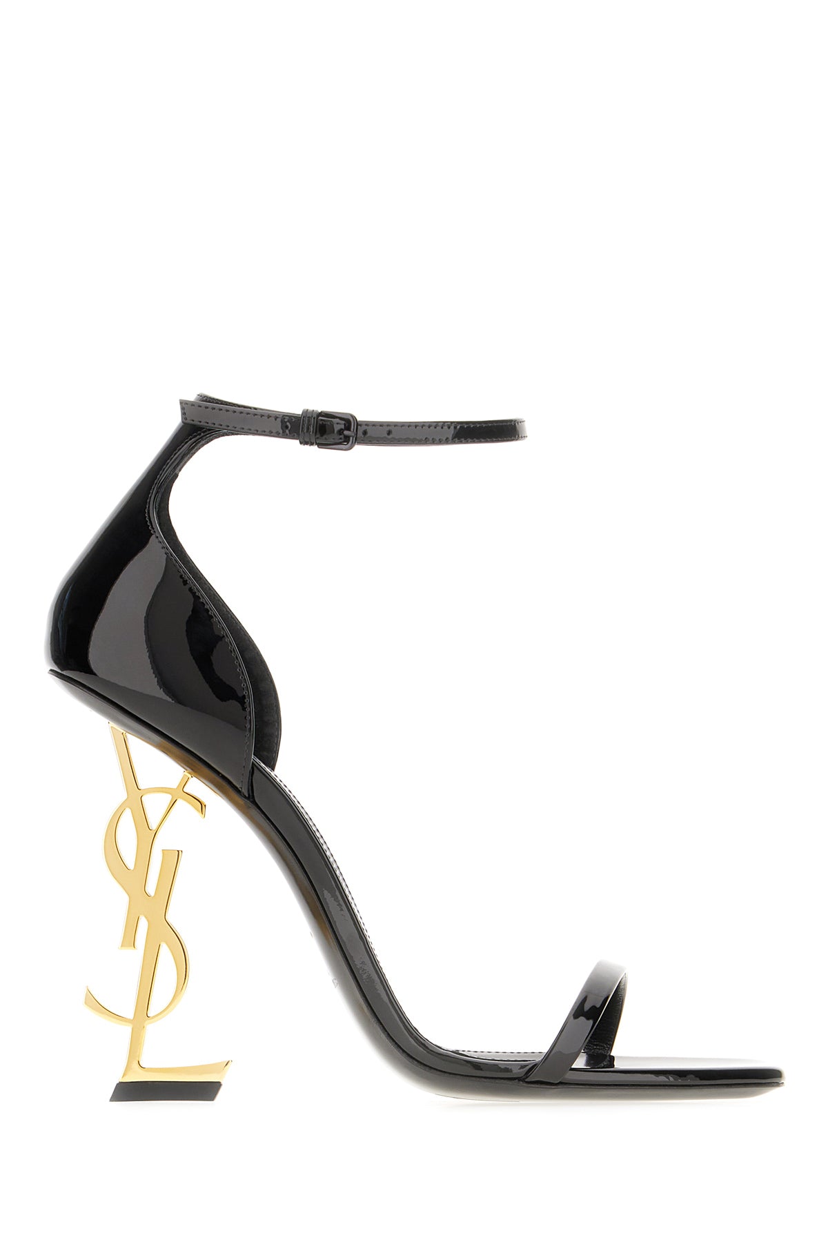Saint Laurent Sandali Opyum in pelle nera