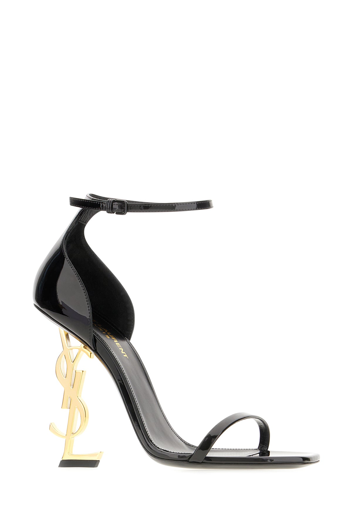 Saint Laurent Sandali Opyum in pelle nera, view 2