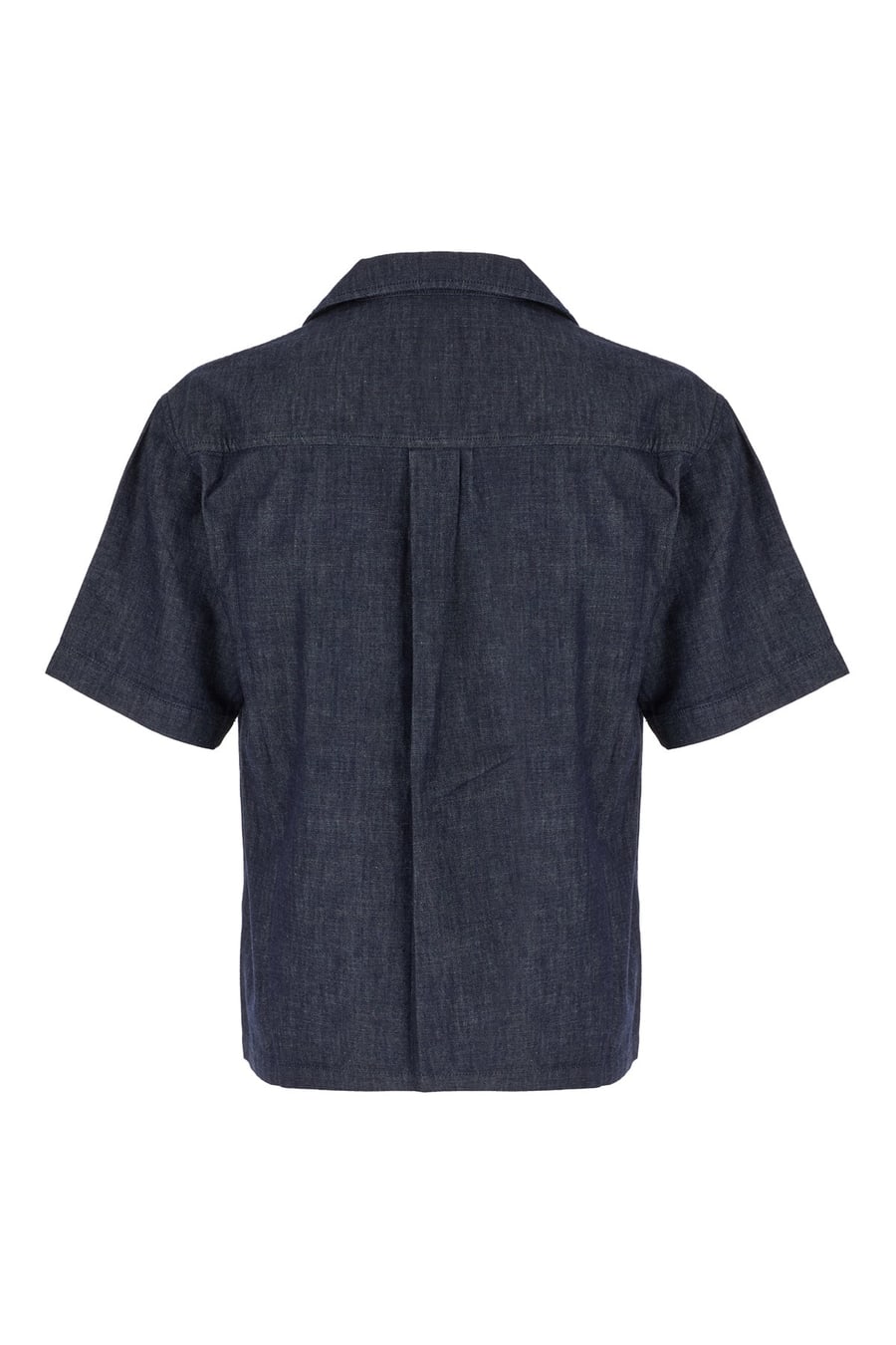 ALPHA STUDIO Camicia in denim blu notte, view 2