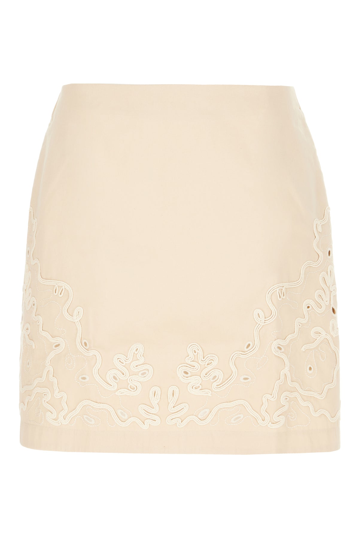 HUGO BOSS Gonna in cotone beige
