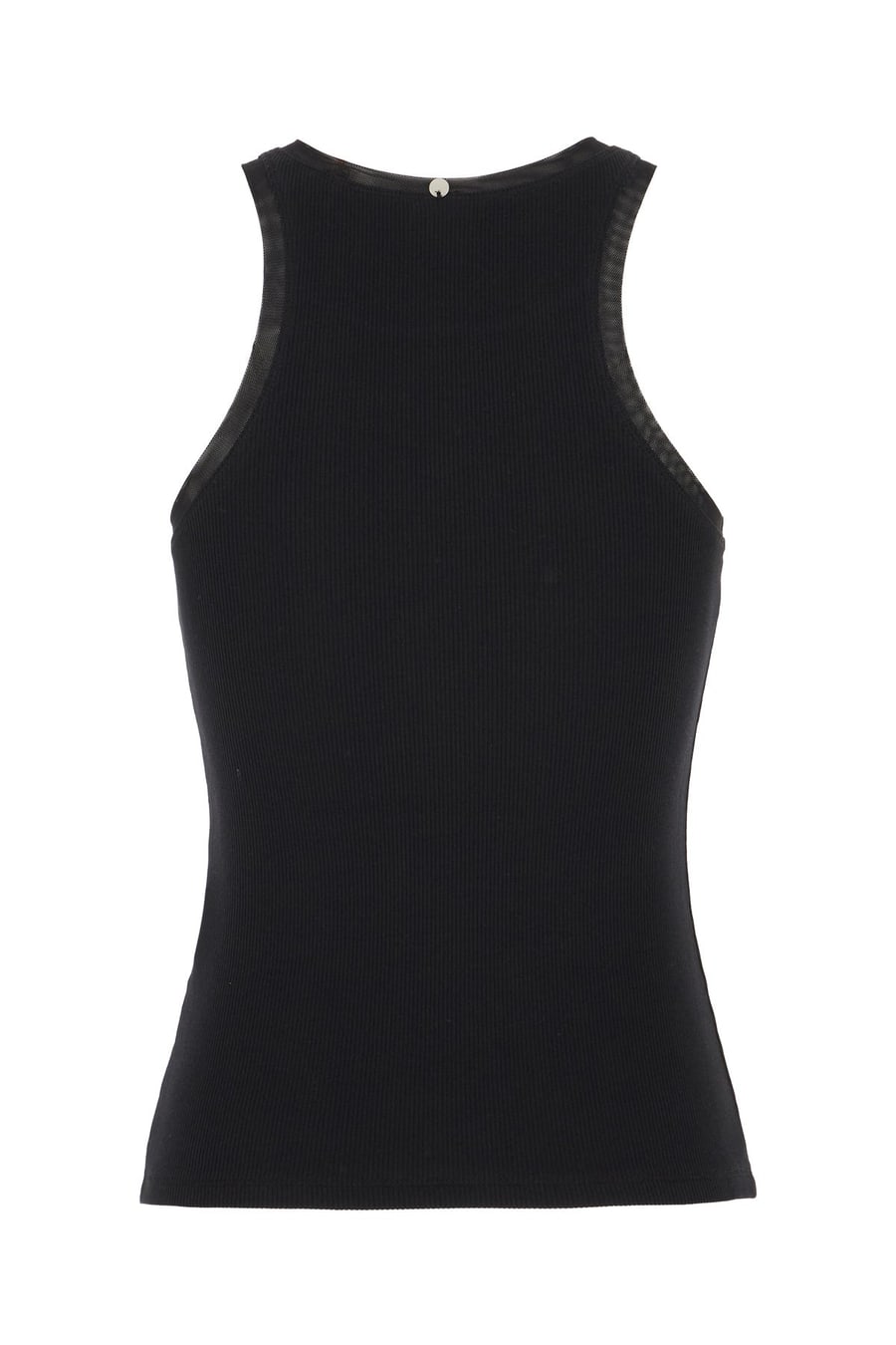 HUGO BOSS Top in cotone stretch nero, view 2