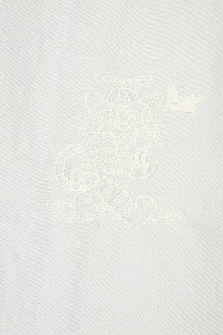 KENZO Camicia in chambray azzurro, view 3