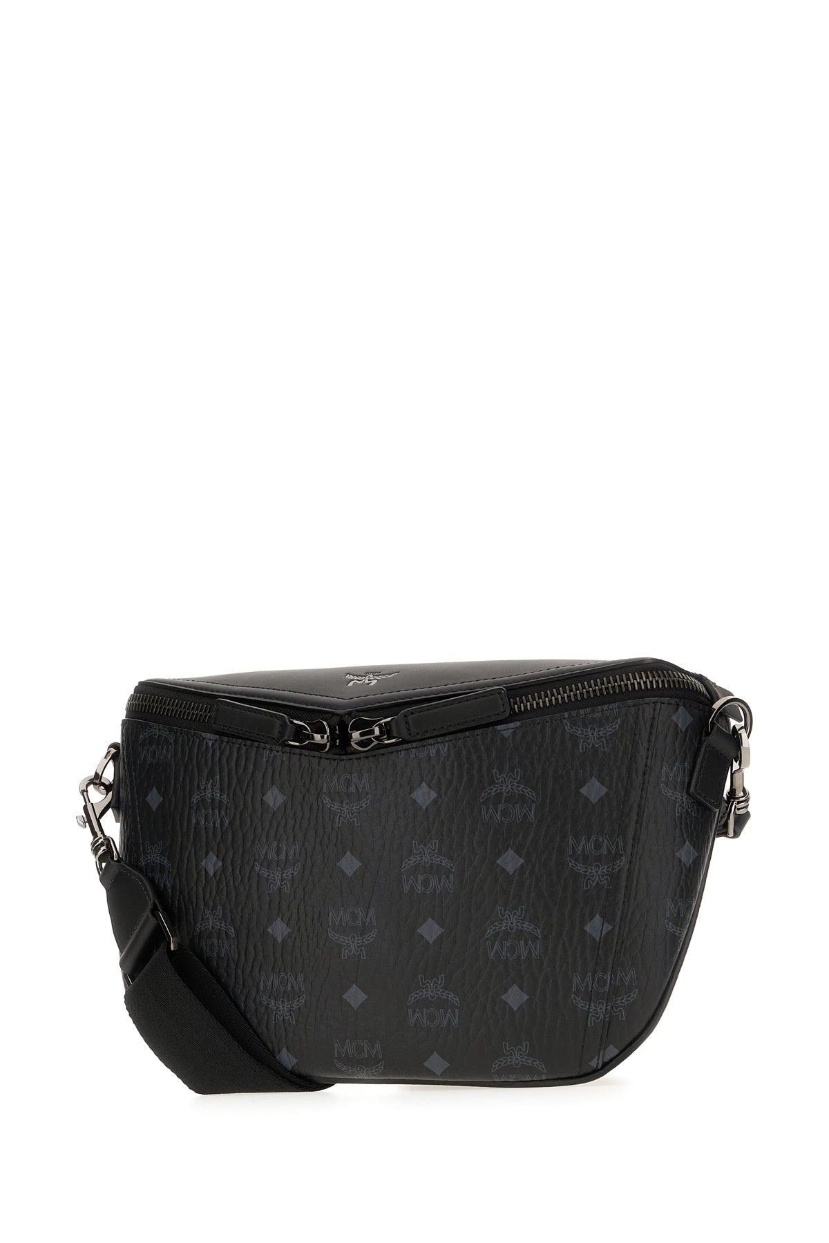 MCM Borsa a tracolla in simil pelle stampata, view 2