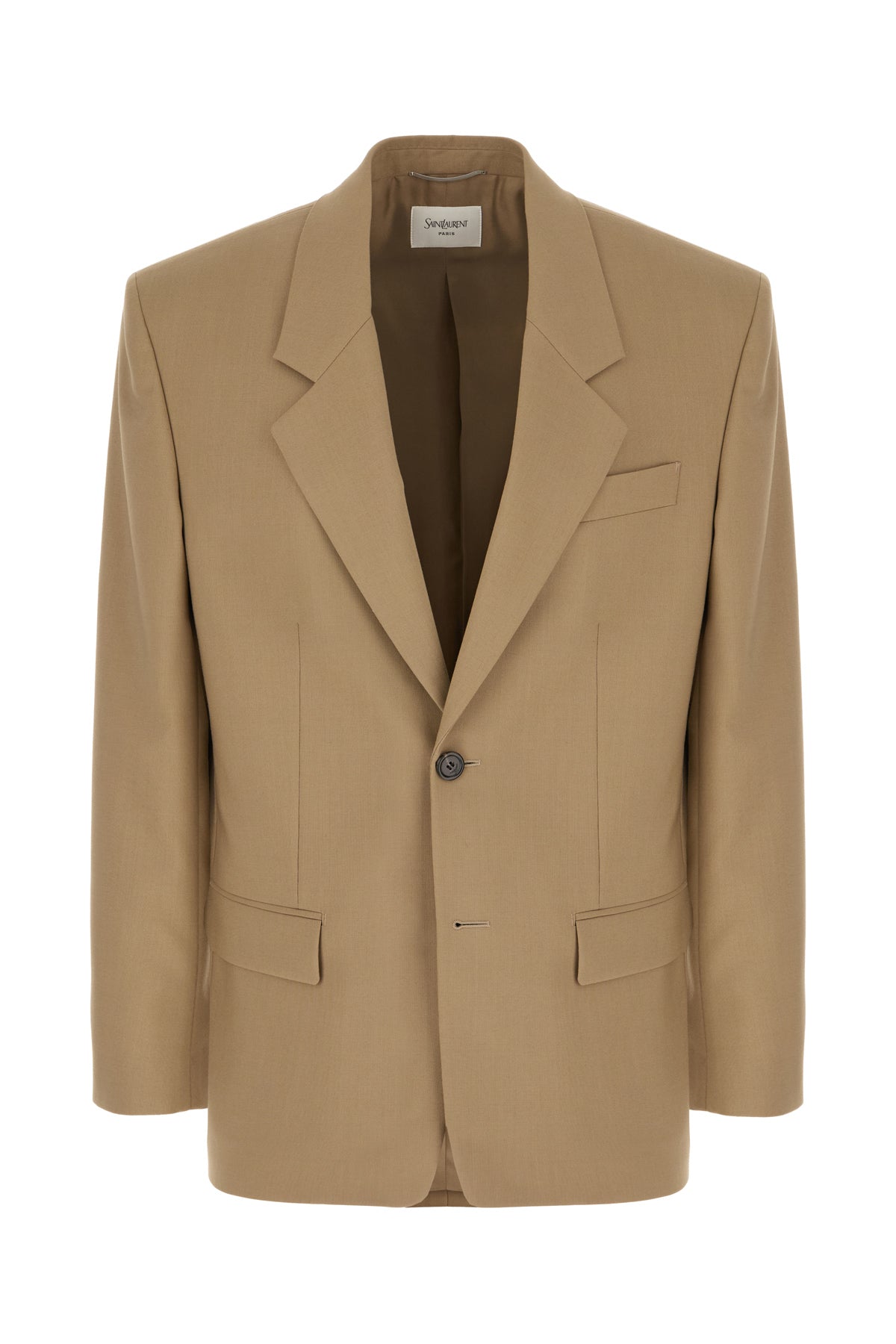Saint Laurent Giacca in misto lana verde salvia