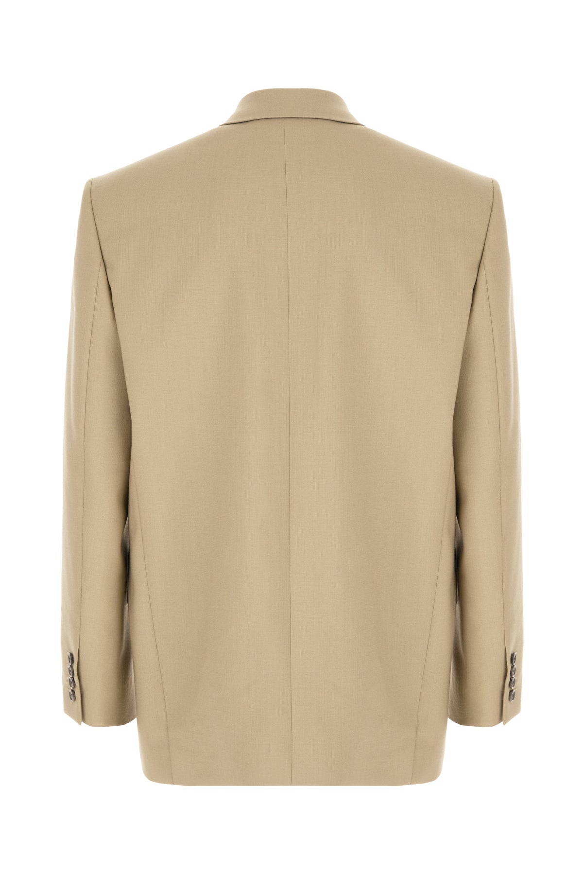 Saint Laurent Giacca in misto lana verde oliva, view 2