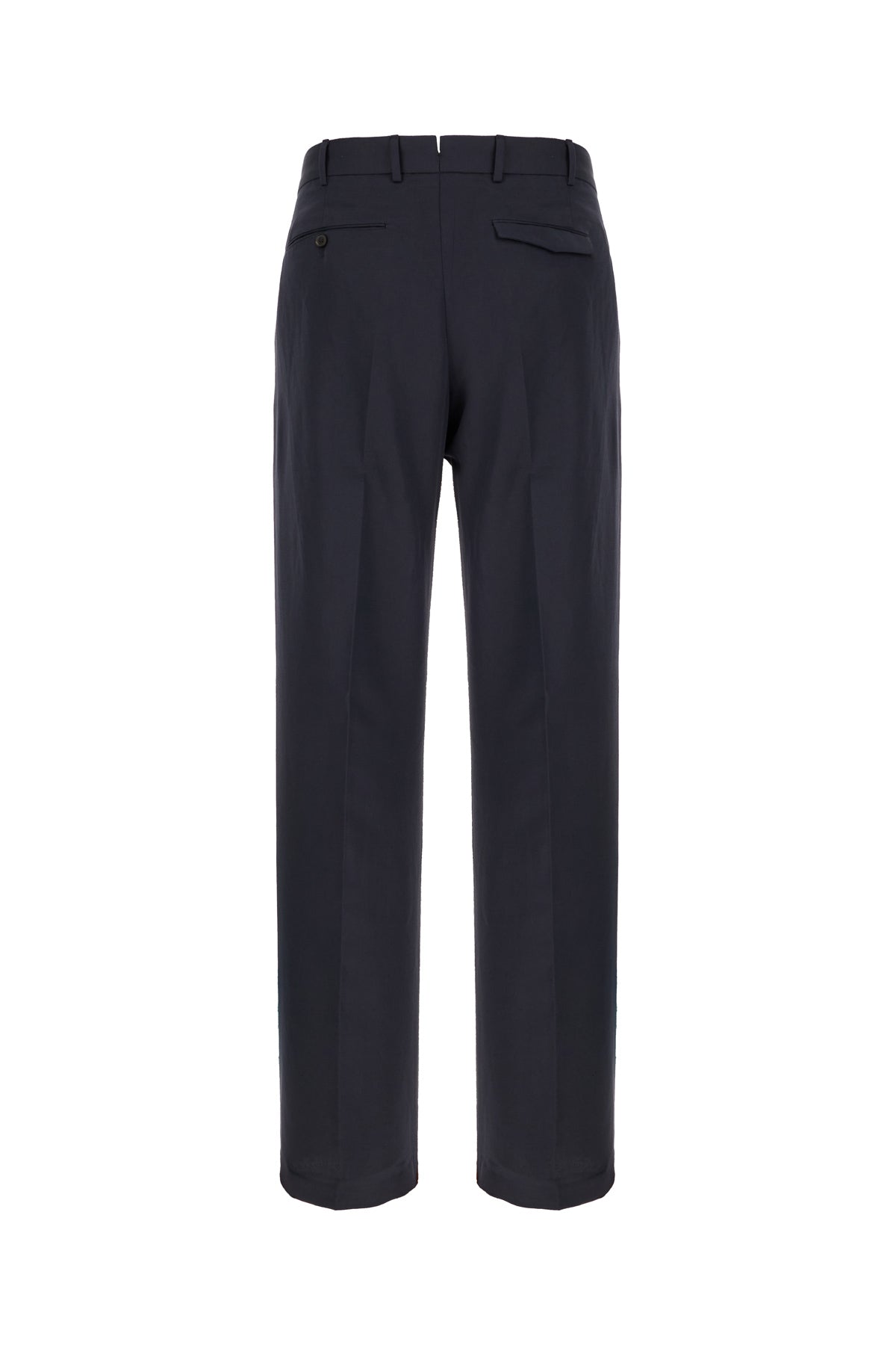 PT Torino Pantalone in misto lana blu notte, view 2