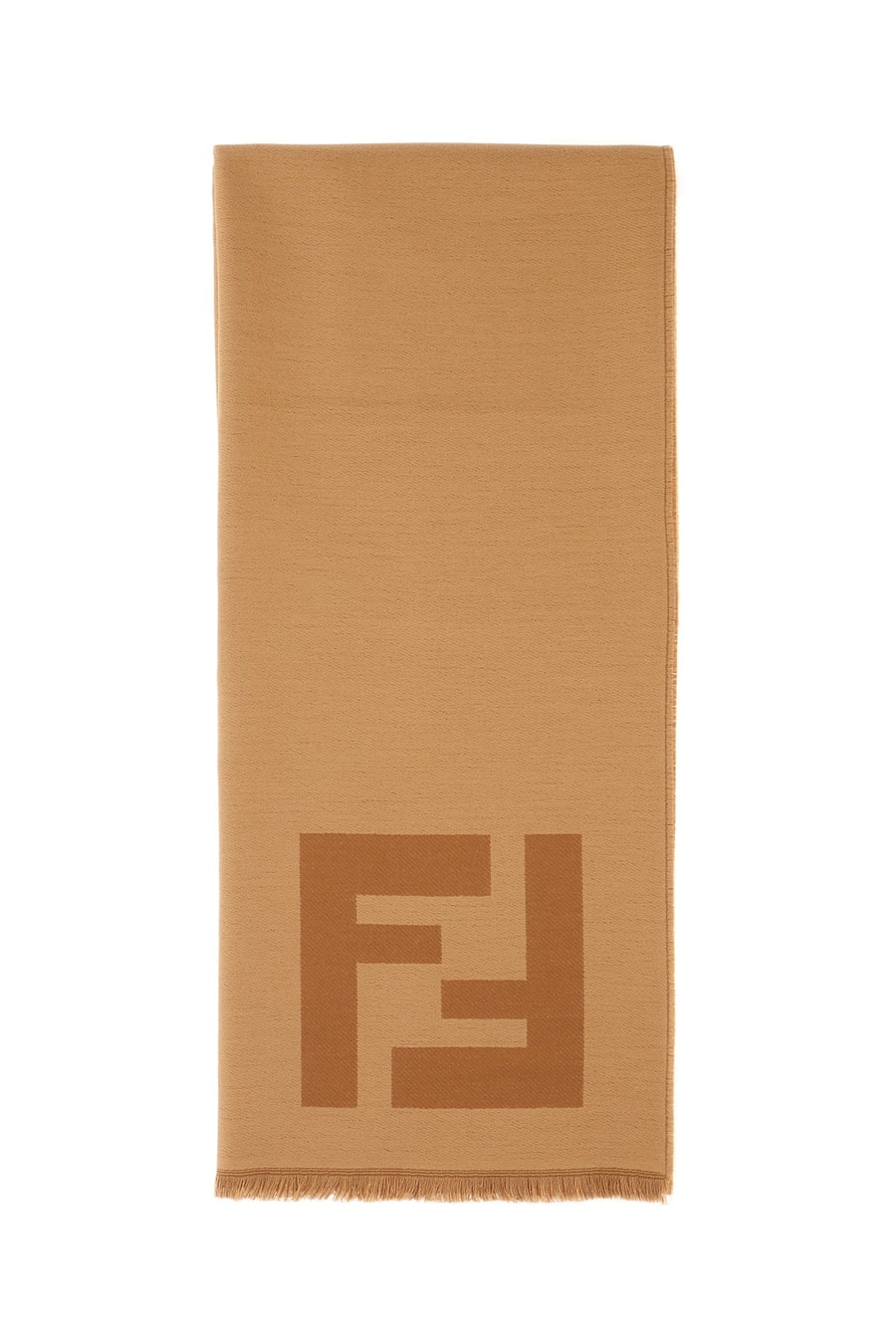 Fendi Sciarpa in lana cammello