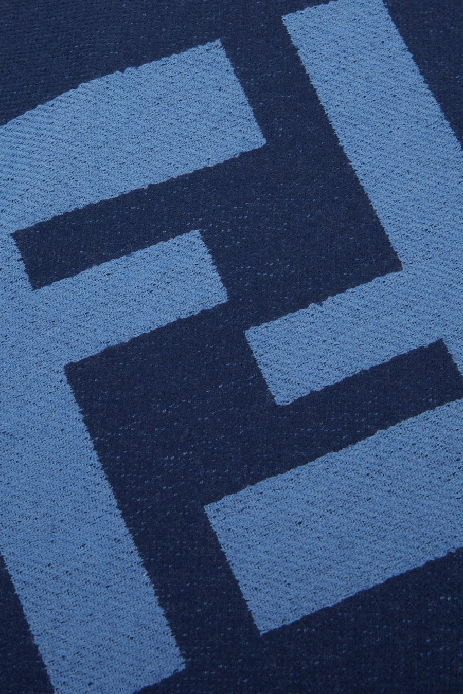 Fendi Sciarpa in lana blu notte, view 3