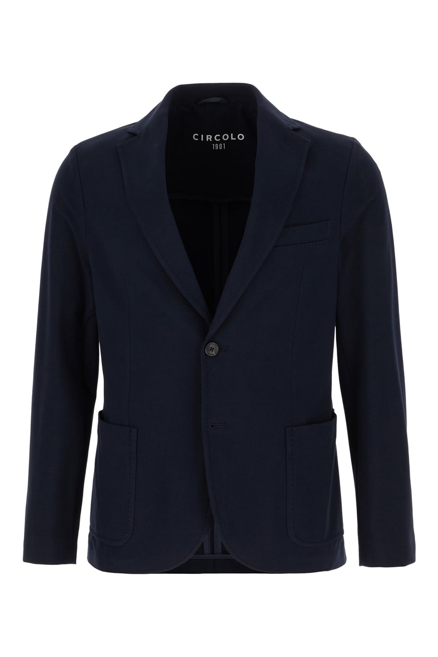 CIRCOLO Giacca in cotone stretch blu notte