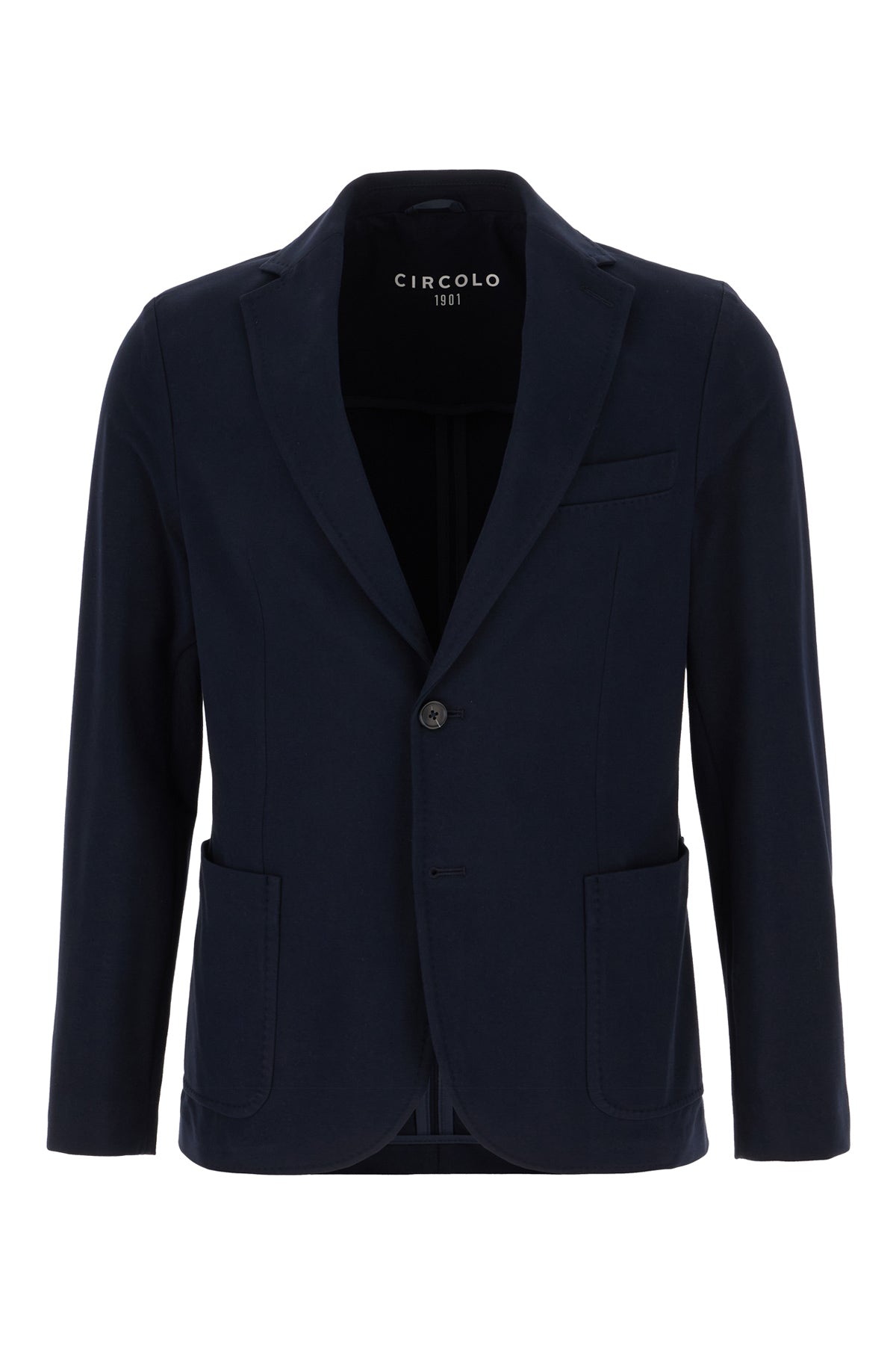 CIRCOLO Giacca in cotone stretch blu notte